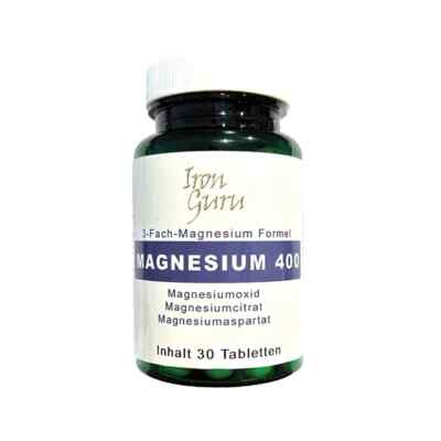 MAGNESIUM TRI-COMPLEX 400mg 30 Kapseln, 3-fach Magnesium Formel- IRON GURU, Neu