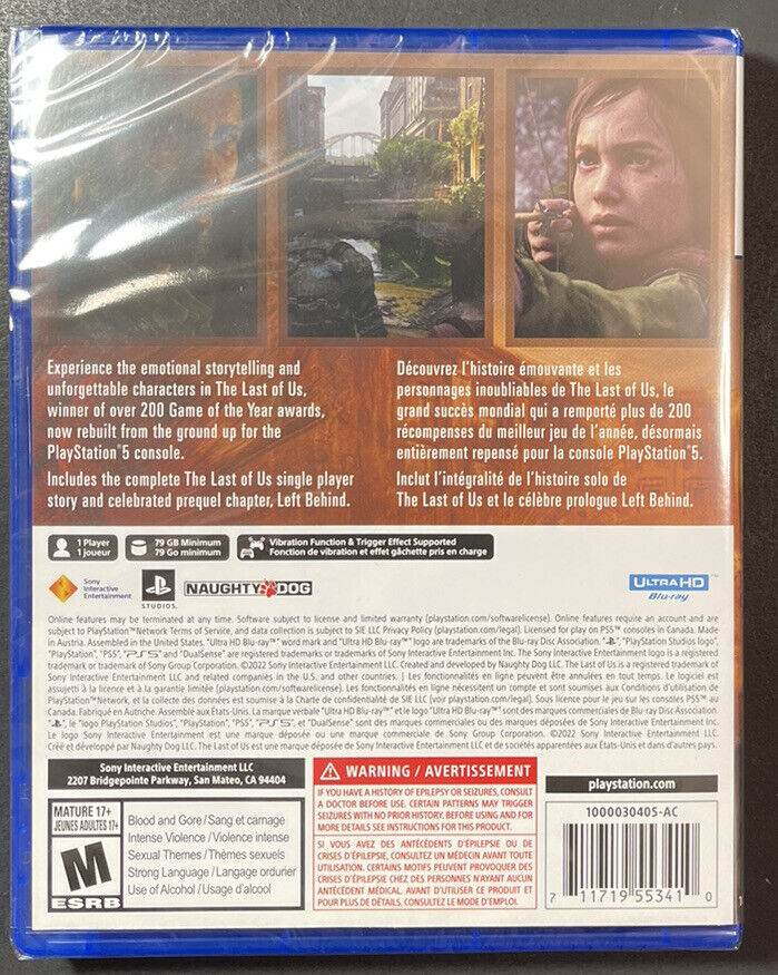 The Last of Us Part I (PS5 / PlayStation 5) BRAND NEW