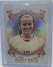 ROSE LAVELLE 2021 TOPPS ALLEN & GINTER HOT BOX FOIL SOCCER PLAYER RC #249
