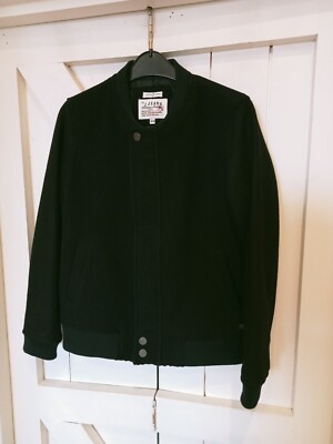 Jasper Conran Mädchenjacke sehr dunkelmarine Wollmischung Reißverschluss vorne Alter 13/14 Jahre