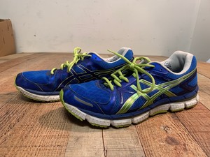 asics lime green running shoes