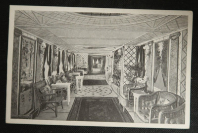 V.C. Queen Victoria Eugenia and Infanta Isabel de Bordon Postcard Steamship