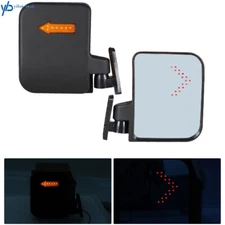 For EZGO Yamaha Club Car Mirror 12 Volt Golf Cart LED Turn Signal Side Mirrors