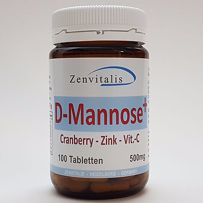 D-MANNOSE plus Kombination Cranberry + Zink + Vitamin-C 100 Tabletten ZENVITALIS