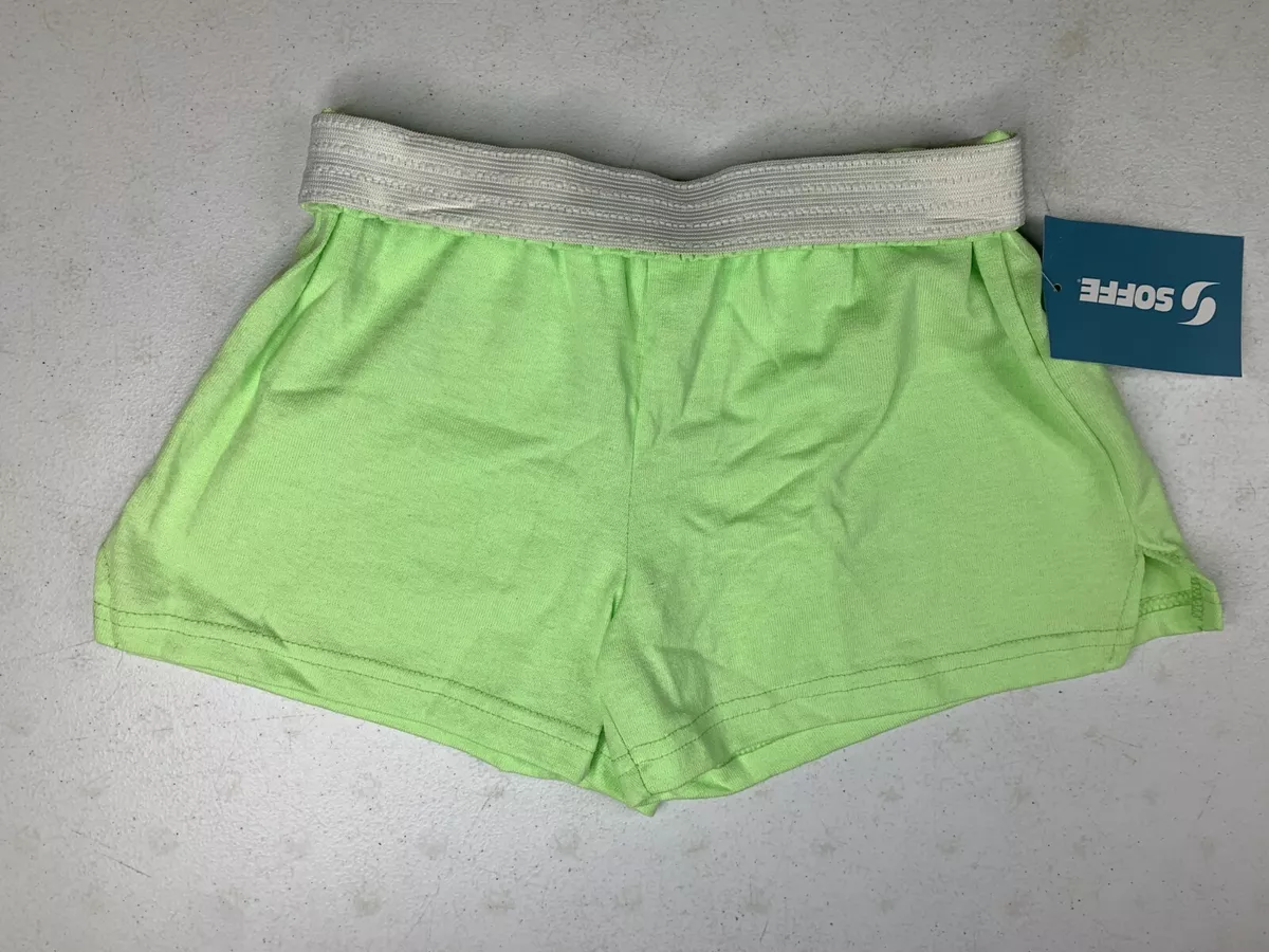 Soffe Junior Girls Low-Rise 'Soffe' Shorts Youth Large 12-14 3737GHT Lime  Green