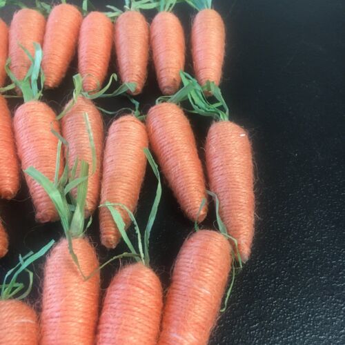 Lot of 25 Jute Carrots from Dollar Tree 3" Length - Picture 2 of 4