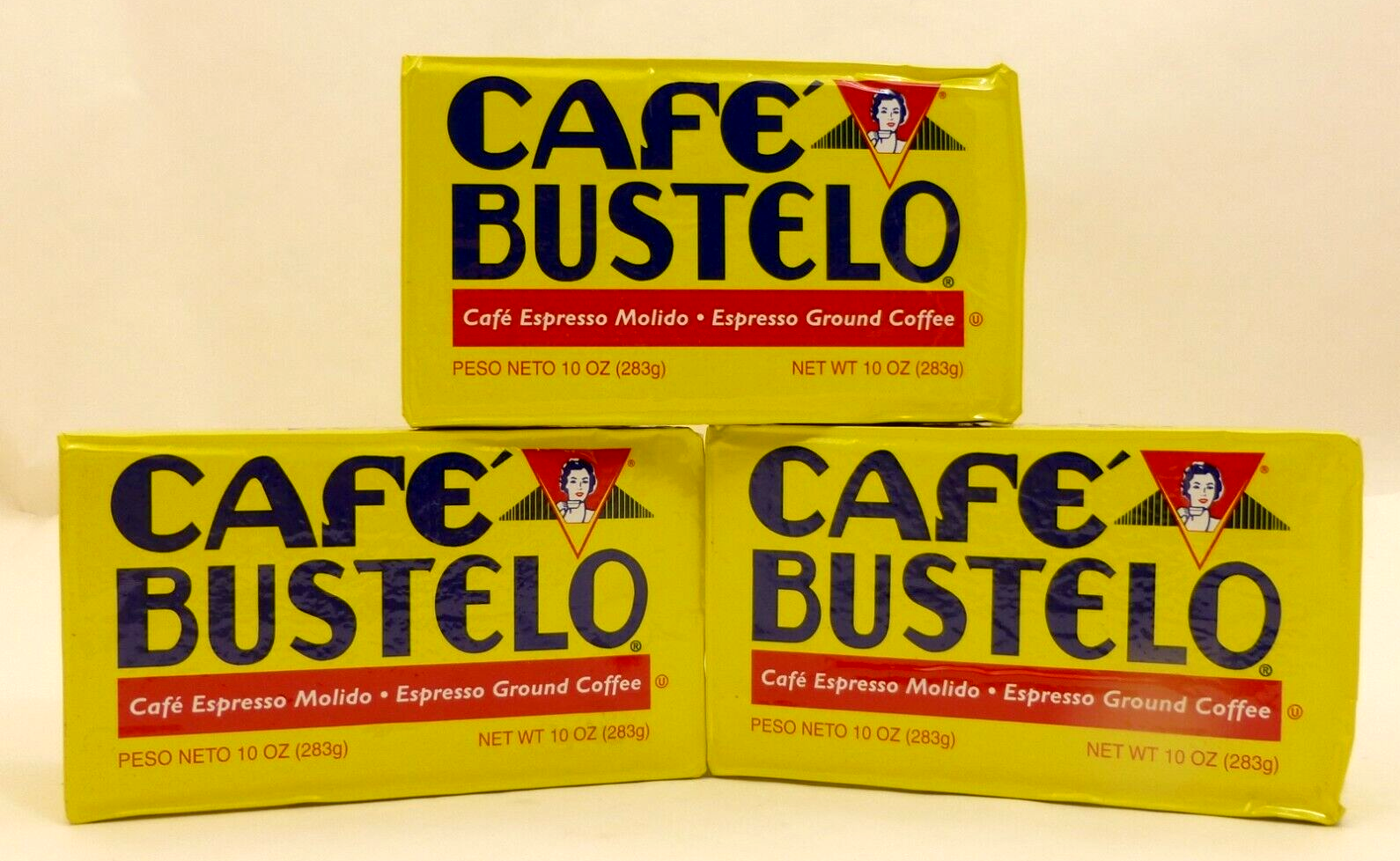 3x10oz CAFE BUSTELO Vacuum Packed ESPRESSO GROUND COFFEE Bricks (30oz