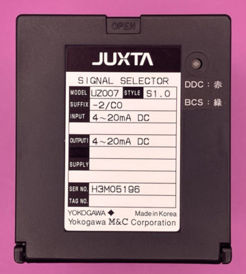YOKOGAWA JUXTA UZ007 S1.0 -2/CO SIGNAL SELECTOR (e121-1 S1