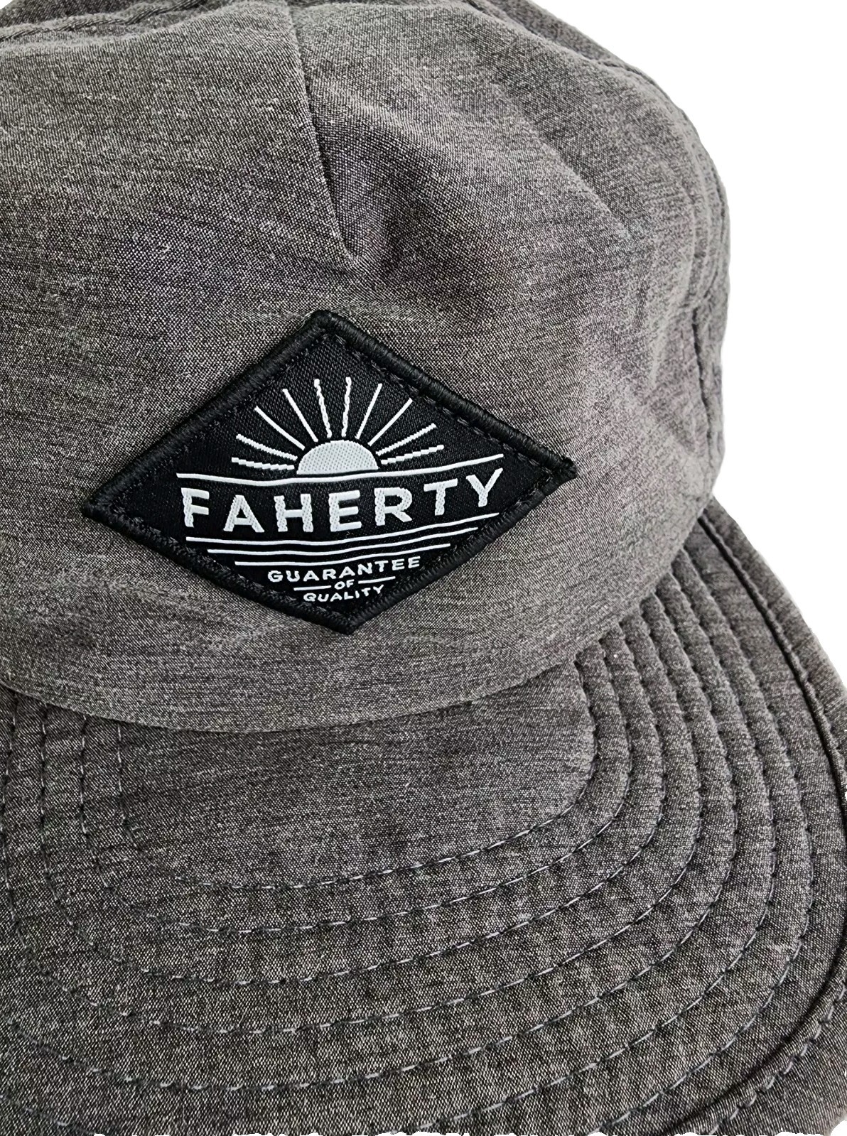 Faherty Brand Grey Polyester Blend Adjustable Bal… - image 3