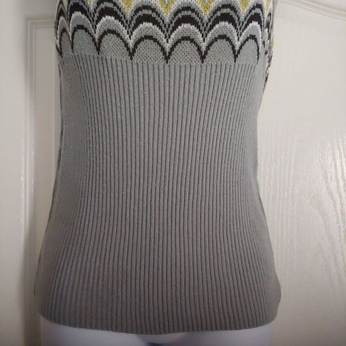 Vintage No Boundaries Gray Ribbed Tank Y2K M - Picture 4 of 8
