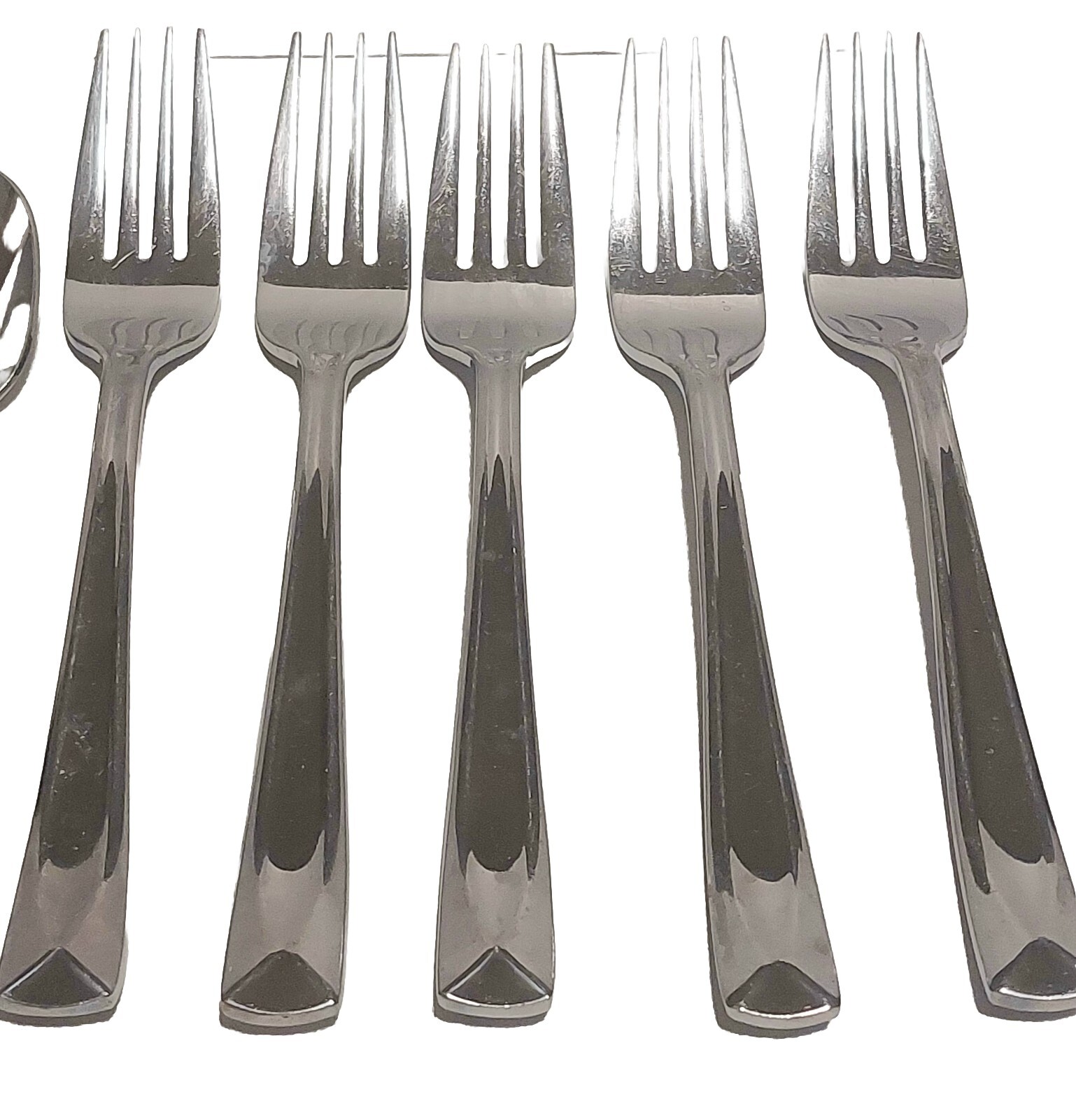 25 pieces Oneida LINCOLN Stainless Flatware Shiny Mixed Lot 2 Serving