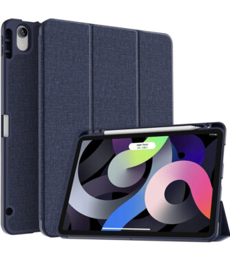 Supveco iPad Air 4 Case 10.9 Inch 2020 with Pencil Holder Dark