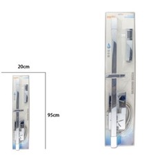 Loquet Douche Chrome Moderne Pomme de Rectangulaire Étagère Salle Bain 69136 Dfh