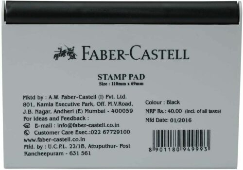 Faber Castell Stempelkissen schwarz rot blau grün mittlere oder große Blöcke - Bild 5 von 6
