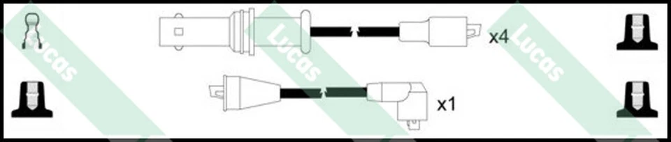 Conductores de encendido 1,8 Lucas HT para Subaru serie L 1984-1990 XT 1984-1990 Foto 2 de 2
