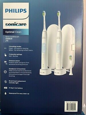 Philips Sonicare Optimal Clean Rechargeable Toothbrush, 2-pack HX6829/72 | eBay Philips Sonicare Optimal Clean Rechargeable Toothbrush, 2-pack HX6829/72 | eBay