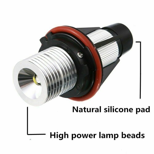2X LED Angel Eyes Halo Light Bulb For BMW E39 525i 530i 540i M5 E60 525i 525xi - Picture 3 of 9
