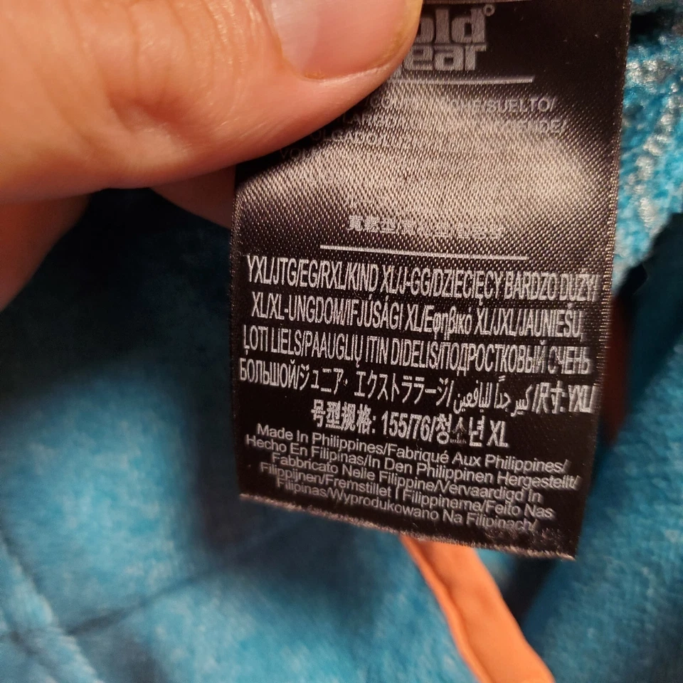 Chaqueta Under Armour Cold Gear Niñas Azul Teal Polar Cremallera Completa Talla Juvenil XL Foto 4 de 4