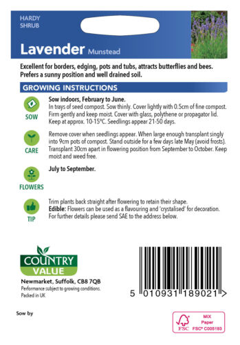 Flower Seeds by Mr Fothergills Country Value Choose your Packs - Picture 80 of 166
