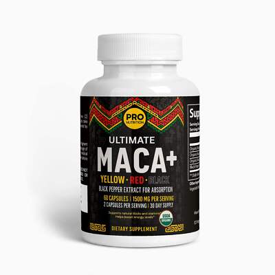 Pro Nutrition Ultimate Maca Plus - 60 Capsules Dietary Supplement