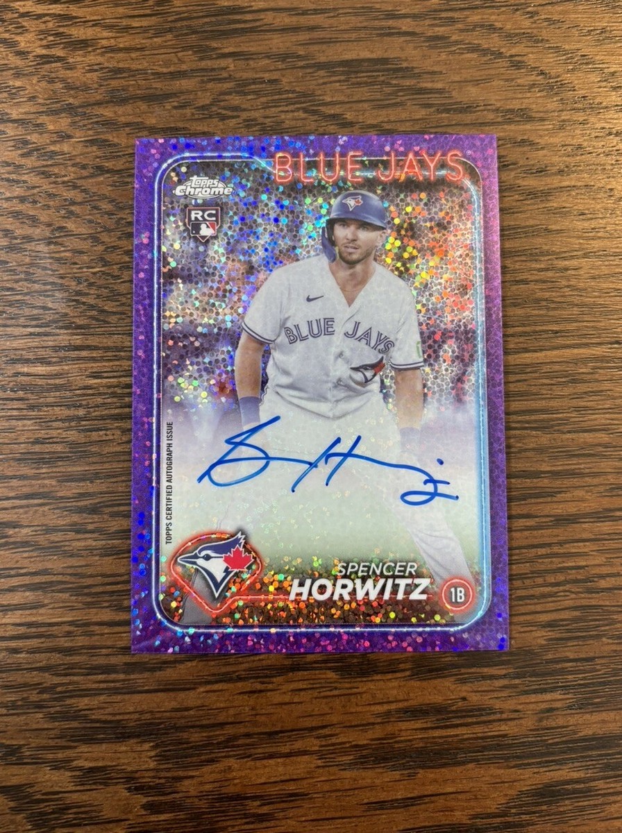 ★87MM★ Mmlg SUFFERS HFT PURPLE Spencer Horwitz - 2024 Topps Chrome Purple Speckle /299 Auto