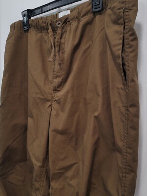 H&M Brown Relaxed Fit Pants with Drawstring Size Large Great