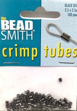 100 Gunmetal 2.5x2.5mm Crimp Tube Crimping Beads for Jewelry making