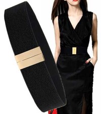 Cintura da donna alla moda - accessorio per donna - cintura elastica nera da ...