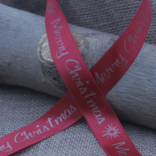 25mm DESIGN YOUR OWN PERSONALISED/PRINTED CHRISTMAS SATIN RIBBON - gift wrap - Picture 6 of 42