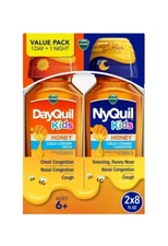 Vicks DayQuil & NyQuil Kids Cold & Cough Relief Honey, 8oz Exp 11/2025