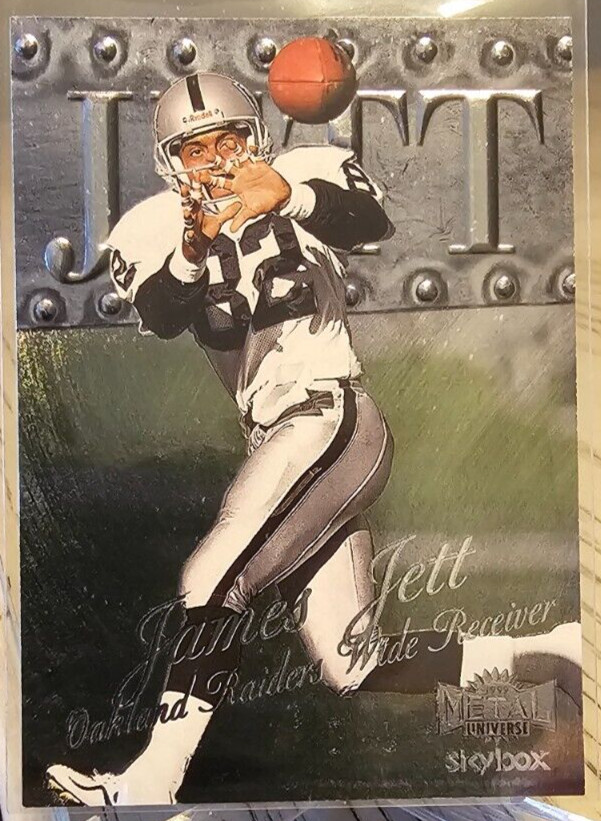 1999 Skybox Metal Universe James Jett #177 Raiders