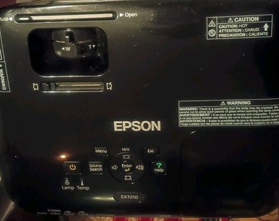 Epson EX7210 WXGA HDMI Projector New Lamp Tested Working 2800 Lumens H428A