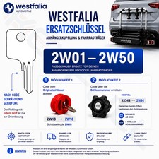 Westfalia Schlüssel Ersatzschlüssel 2W01-2W...