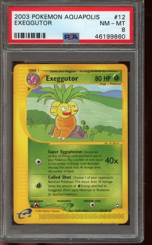 Exeggutor graded PSA 8 for sale on eBay