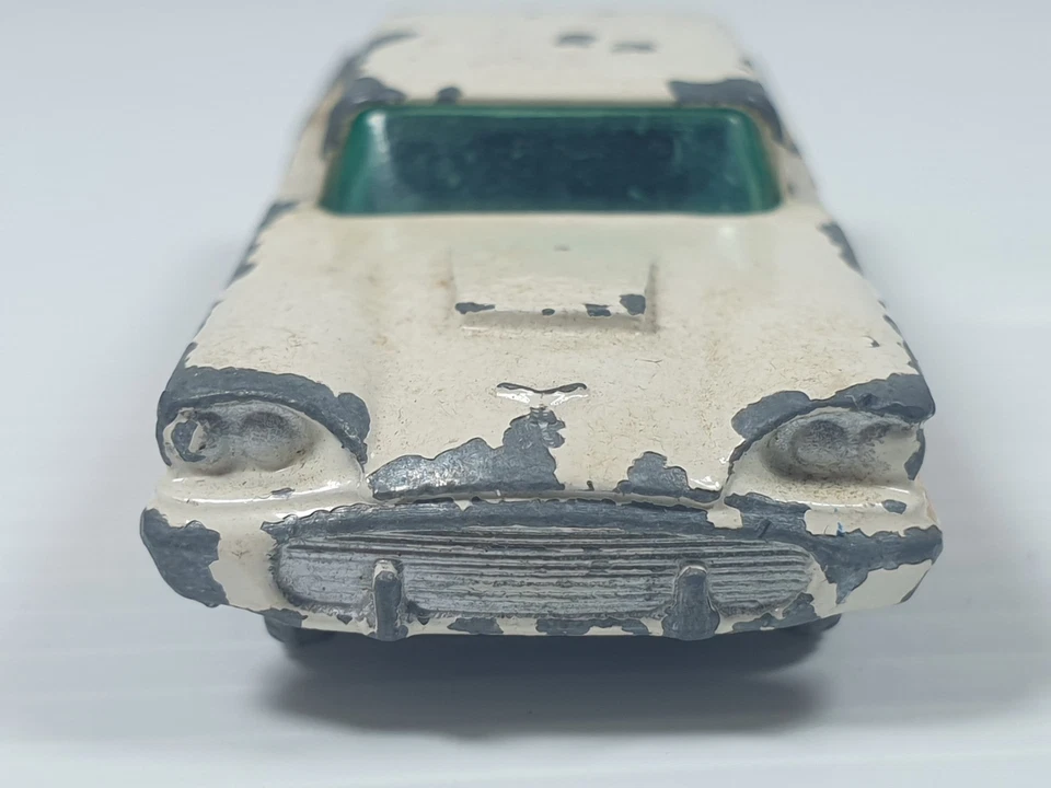 Vintage Matchbox , Lesney 1957 Ford Thunderbird , blue base , base azul - Imagen 4 de 4