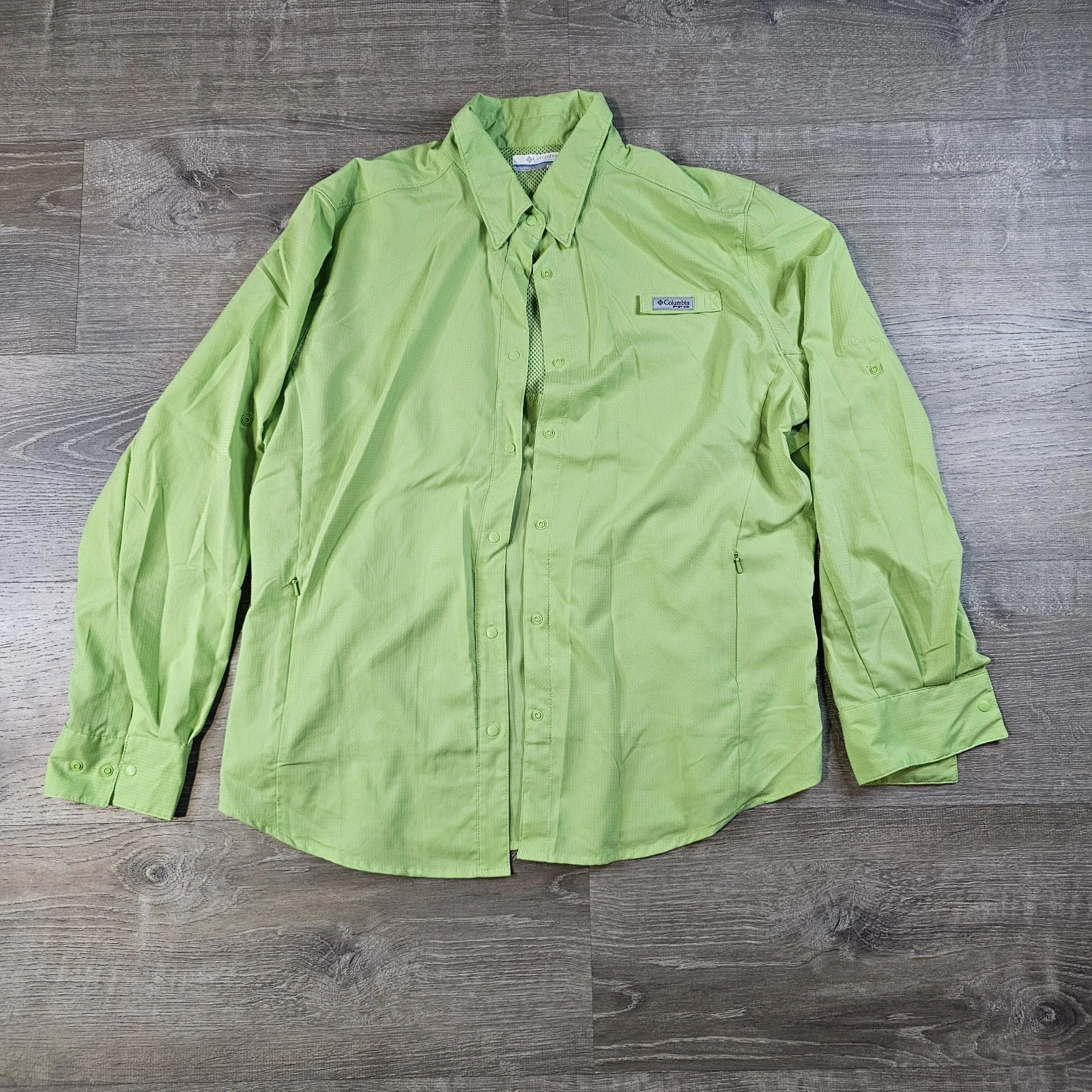 Columbia PFG Shirt Green Outdoors Omni Shade Xl Vented Back