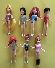 Disney Princesa Polly Bolsillo Clip Mágico MagiClip Lote de 7 Muñecas SOLO