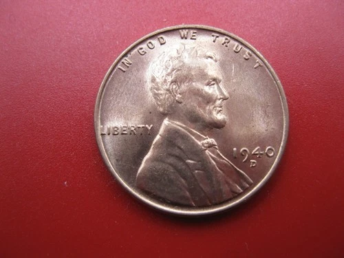 1940 D Lincoln Wheat Cent Gem BU!