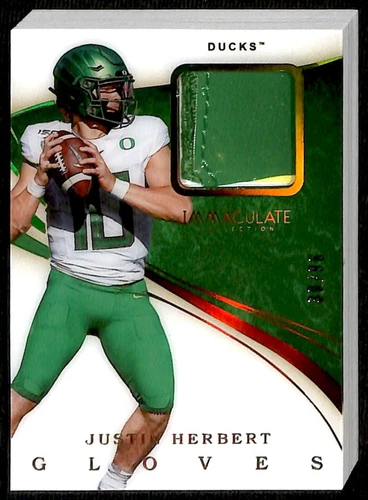 2020 Panini Immaculate Collegiate Gloves 30/96 Justin Herbert Rookie #4 JM9