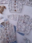 Baby/Childrens DK Cable Cardigan,Jumper & waistcoat knitting pattern 12”-22”