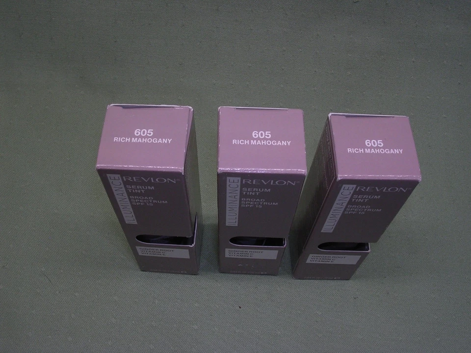 3 Tubes Revlon Illuminance Serum Tint, #605 Rich Mahagony New factory sealed box - Image 2 of 2