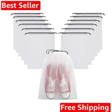Transparent Shoe Bags for Travel Large Clear Shoes Organizers Storage Pouch w...