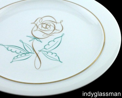 Easterling Germany SPENCERIAN ROSE Dinner Plate Raymond Loewy UNUSED (5 left)