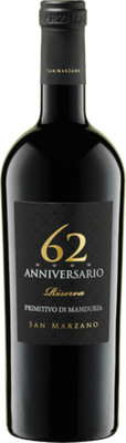2018 San Marzano 62 Anniversario Primitivo Di Manduria Riserva