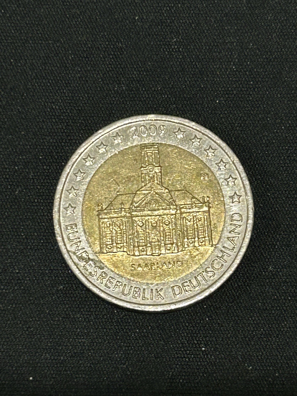 Allemagne – 2€ commémorative 2009 – Sarre – Ludwigskirche – Atelier F Stuttgart