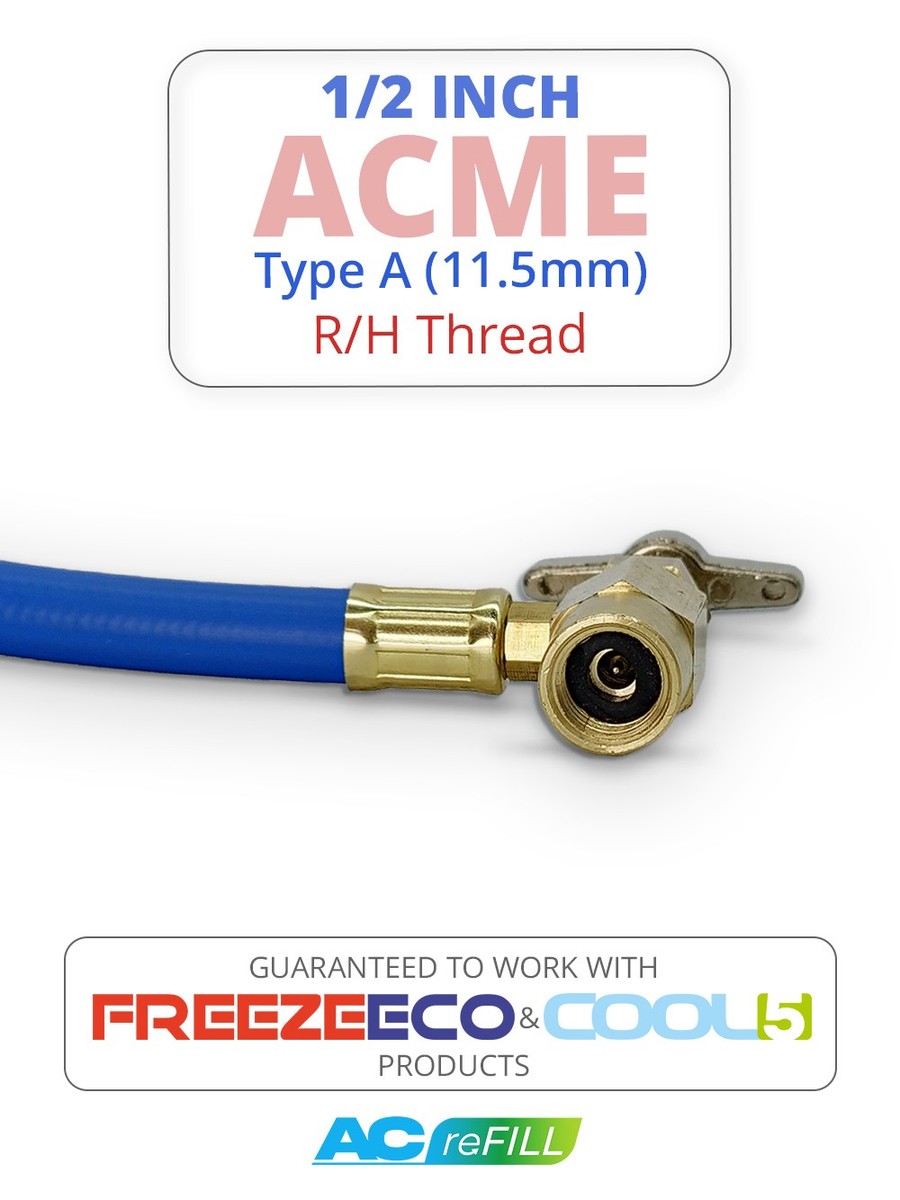 TKSE R134a Refrigerant Charging Hose Kit With Gauge – AC Recharge Hose For Car AC