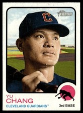 2022 Topps Heritage Yu Chang Cleveland Guardians #400