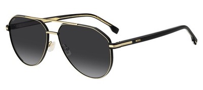 BOSS Sunglasses 1747/S RHL (9O) GOLD BLACK 2/DARK GREY SHADED CAL. 60