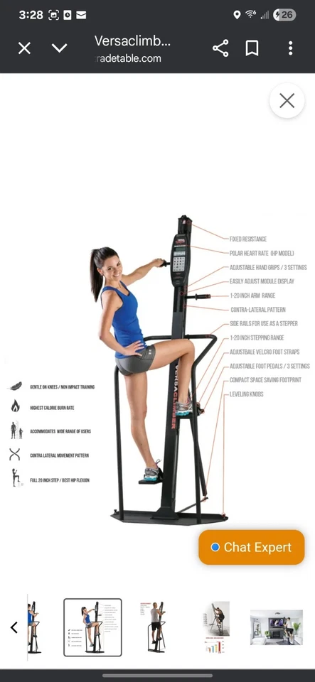 Versaclimber CL-108LX Versa Climber - Limpo e com manutenção - Imagem 3 de 4