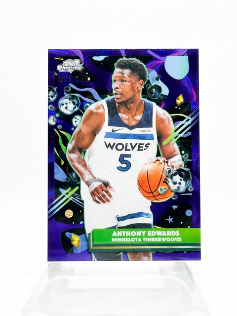 2025-26 Topps Cosmic Chrome Anthony Edwards #165 Purple Nebula /150 Timberwolves